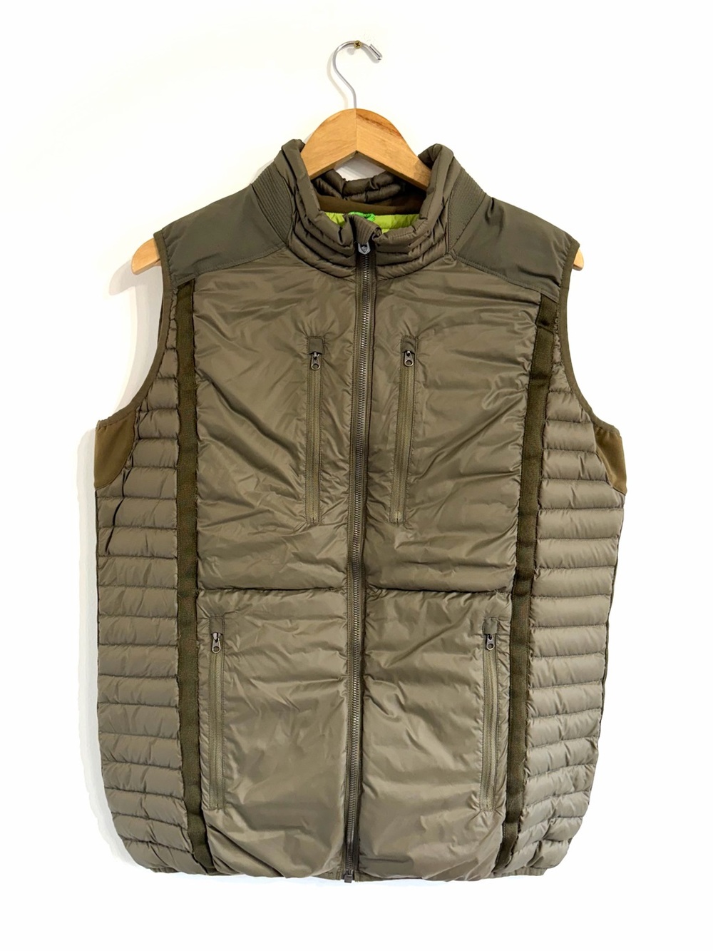 Kuhl Spyfire Vest Olive Green Quilted Puffer Vest Jacket down fill